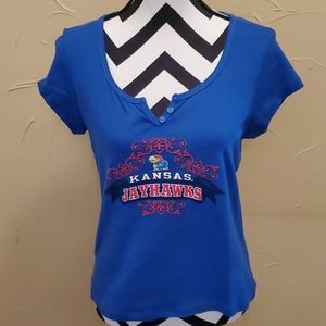Sun & Ocean Kansas Jayhawks Low Cut Tshirt